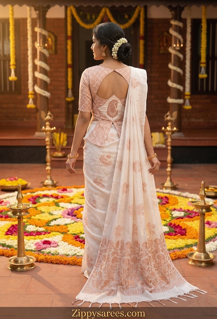 Zippy Kerala Saree- get ready for Onam in 1 Min