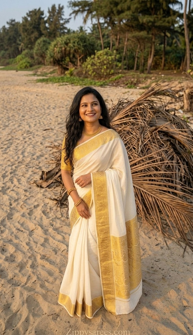 Zip & Go Set Saree (ONAM)
