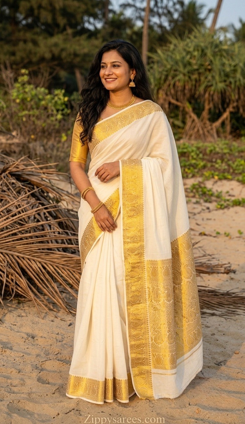 Zip & Go Set Saree (ONAM)